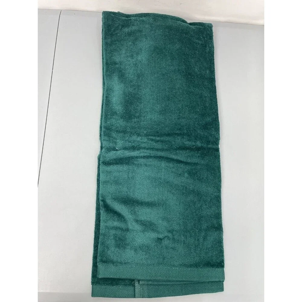 Vintage Royal Terry 3 Pc Bath Towel Set Ensemble Quilted Star Embroidered Green